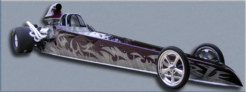 custom painted dragster